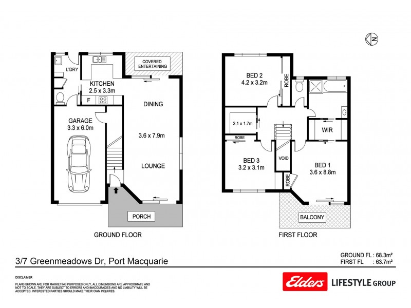 3/7 Greenmeadows Drive, Port Macquarie NSW 2444 Floorplan