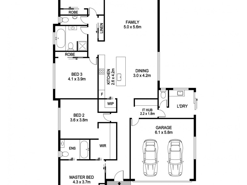 3 Hideaway Place, Port Macquarie NSW 2444 Floorplan
