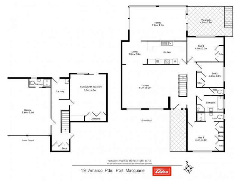 19 Amaroo Parade, Port Macquarie NSW 2444 Floorplan