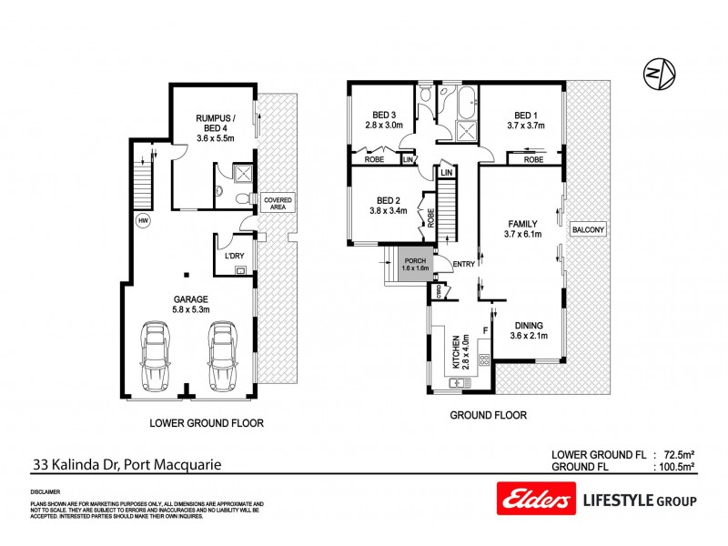 33 Kalinda Drive, Port Macquarie NSW 2444 Floorplan