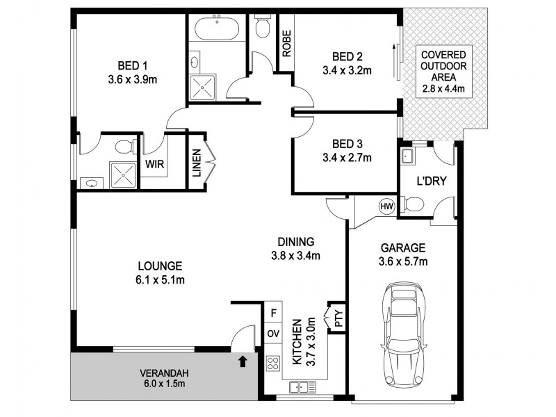 1/14 Table Street, Port Macquarie NSW 2444 Floorplan