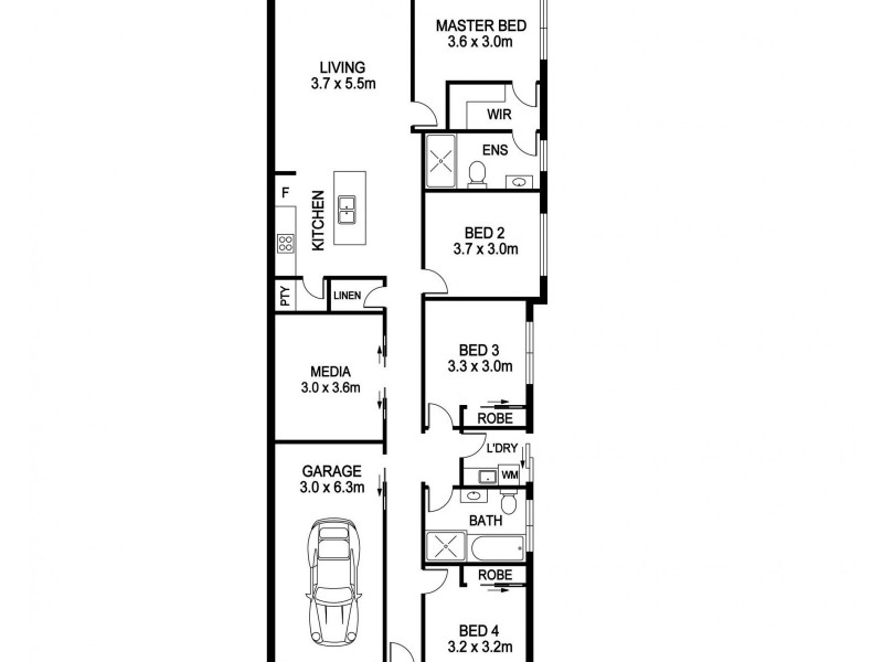 1/29 Cohen Way, Thrumster NSW 2444 Floorplan