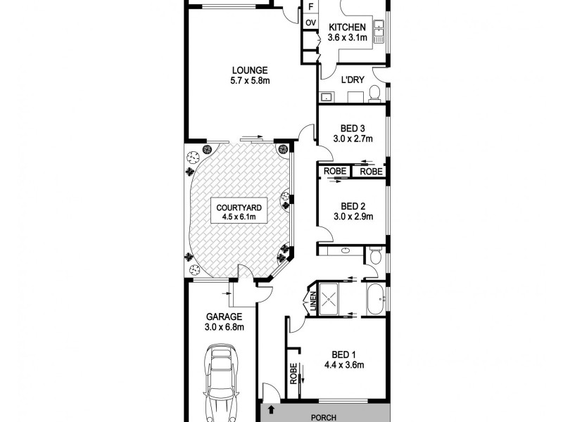 6b Tilpa Close, Port Macquarie NSW 2444 Floorplan