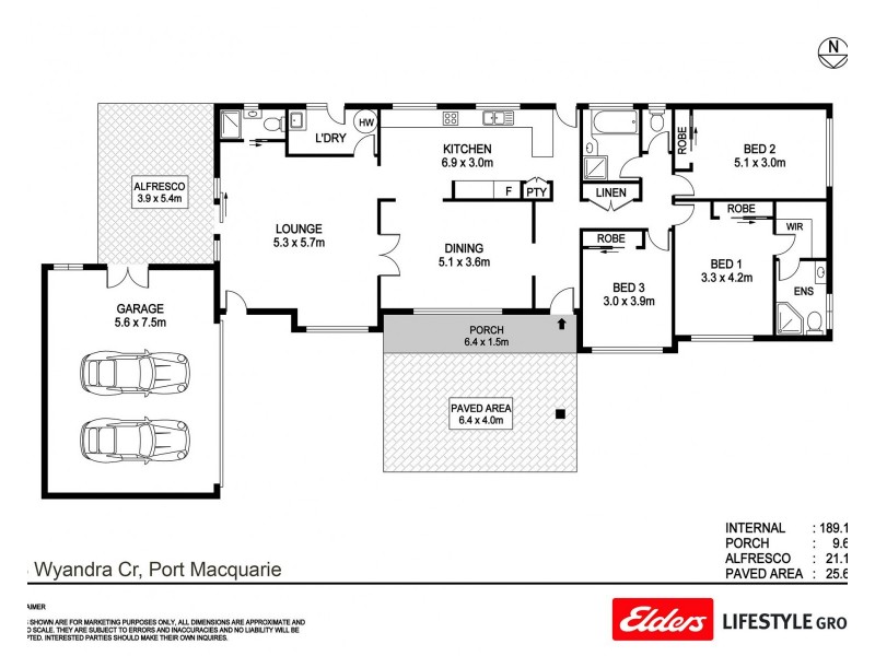 18 Wyandra Crescent, Port Macquarie NSW 2444 Floorplan