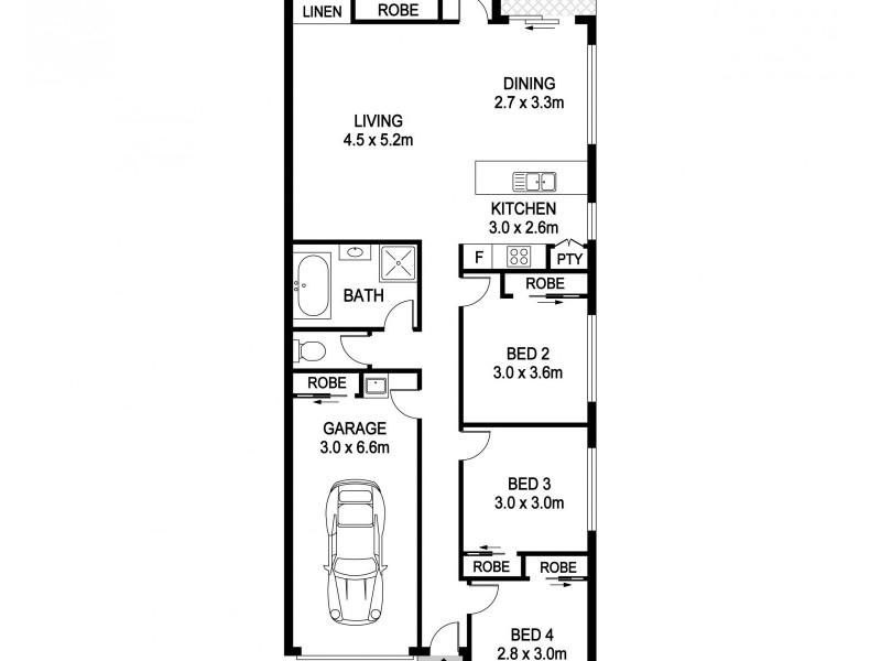 4A Assembly Close, Thrumster NSW 2444 Floorplan