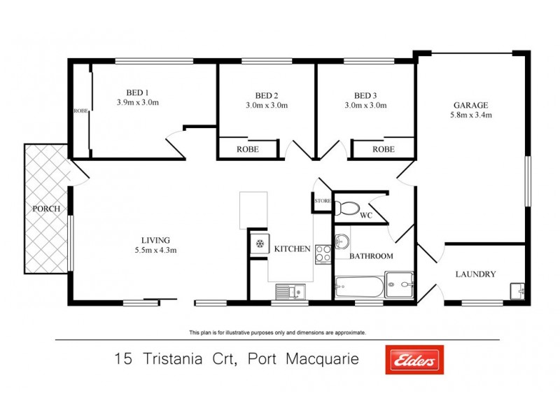 15 Tristania Court, Port Macquarie NSW 2444 Floorplan