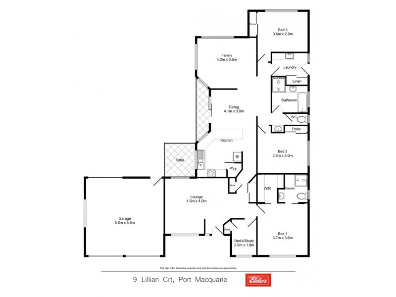 9 Lillian Court, Port Macquarie NSW 2444 Floorplan