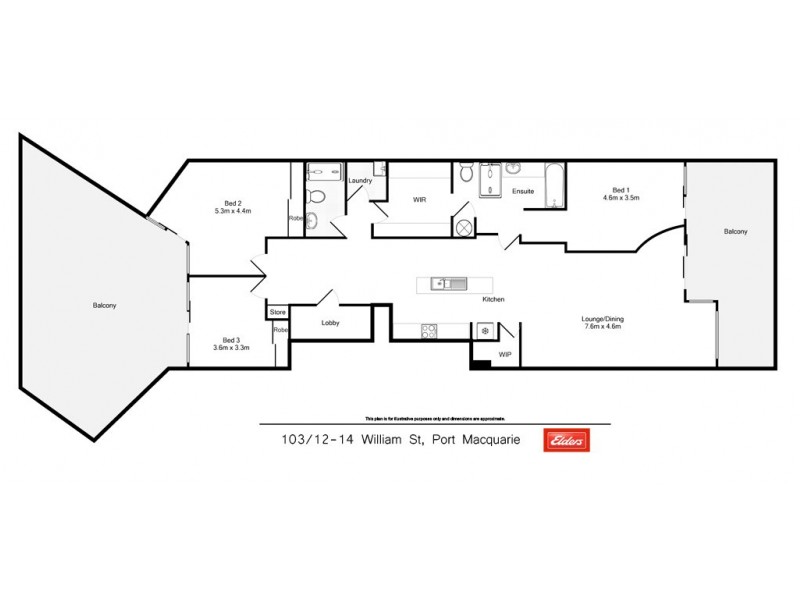 103/12-24 William Street, Port Macquarie NSW 2444 Floorplan