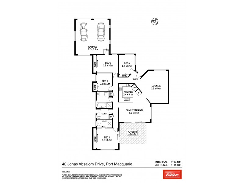 40 Jonas Absalom Drive, Port Macquarie NSW 2444 Floorplan