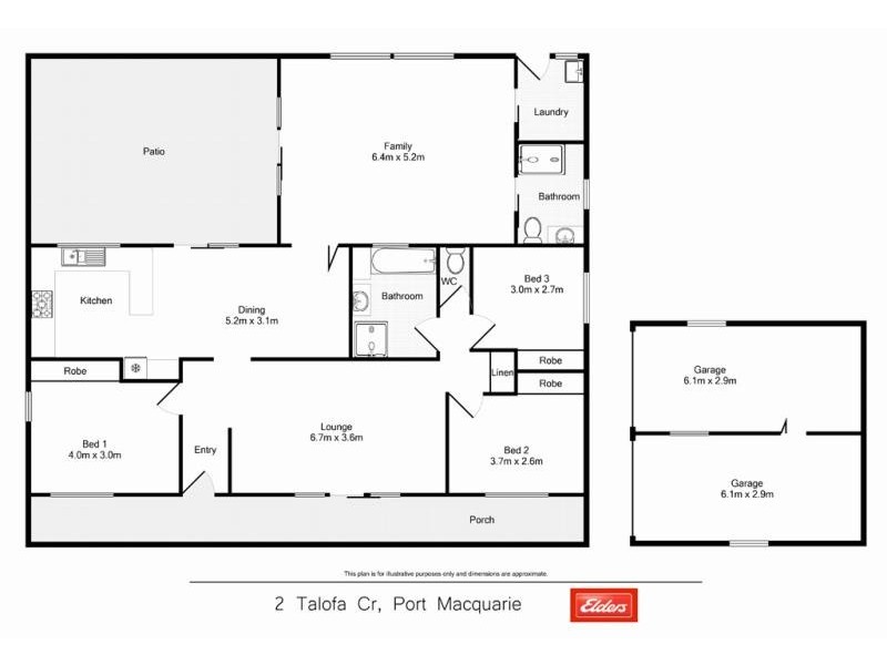 2 TALOFA CRESCENT, Port Macquarie NSW 2444 Floorplan