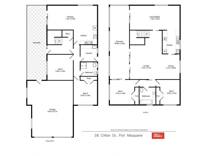 36 Clifton Drive, Port Macquarie NSW 2444 Floorplan