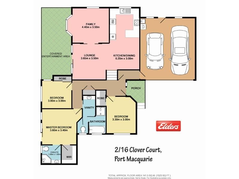 16B CLOVER COURT, Port Macquarie NSW 2444 Floorplan