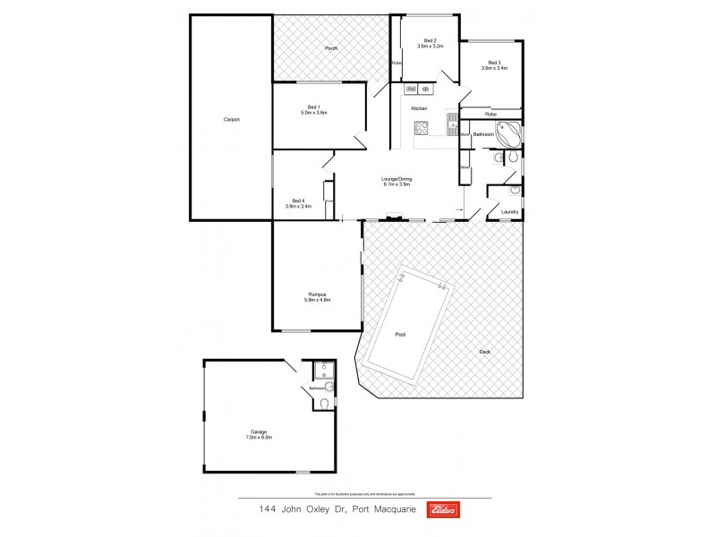 144 John Oxley Drive, Port Macquarie NSW 2444 Floorplan