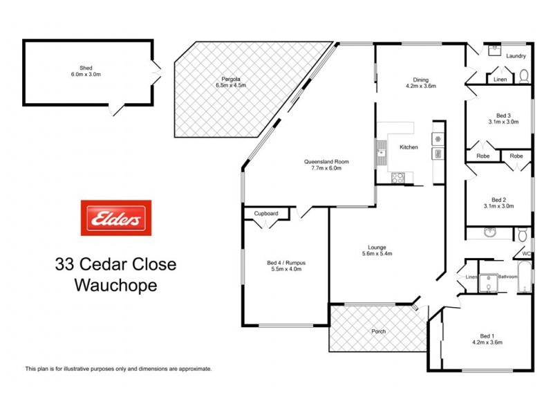 33 Cedar Close, Wauchope NSW 2446 Floorplan