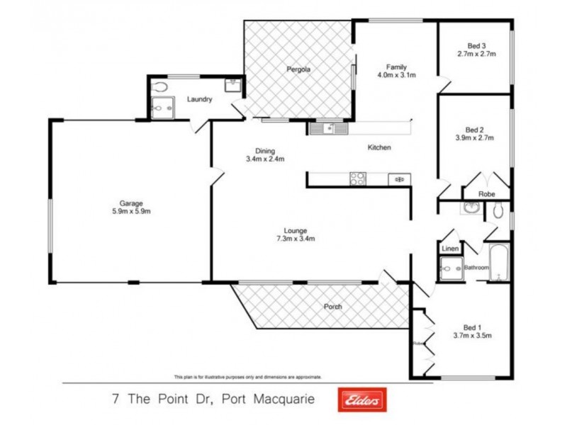 7 THE POINT DRIVE, Port Macquarie NSW 2444 Floorplan