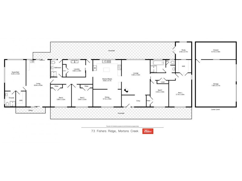 73 Fishers Ridge Road, Beechwood NSW 2446 Floorplan