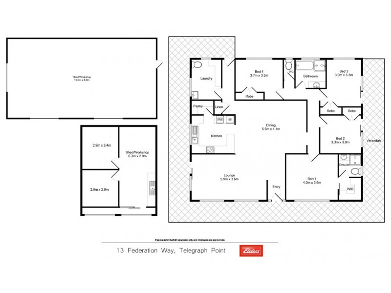 13 Federation Way, Telegraph Point NSW 2441 Floorplan