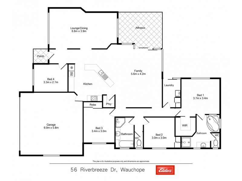56 Riverbreeze Drive, Wauchope NSW 2446 Floorplan