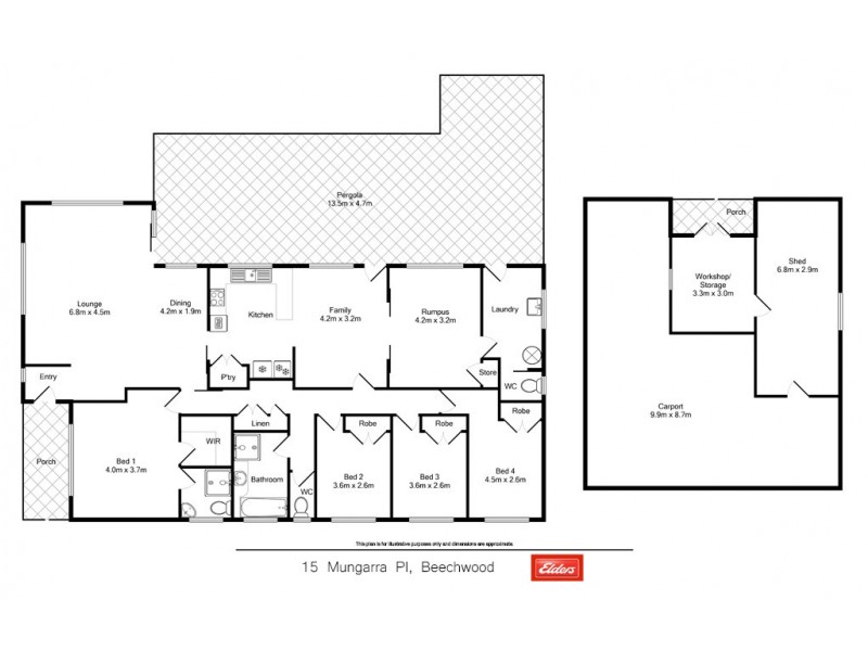 15 Mungara Place, Beechwood NSW 2446 Floorplan