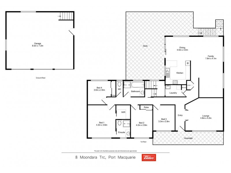 8 Moondara Terrace, Port Macquarie NSW 2444 Floorplan