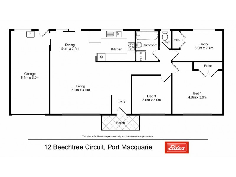 12 Beechtree Circuit, Port Macquarie NSW 2444 Floorplan