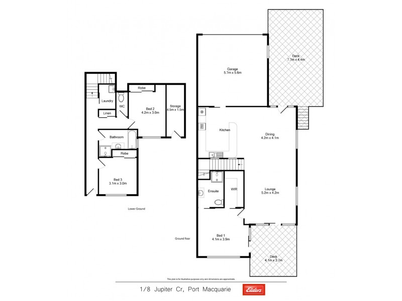 1/8 Jupiter Crescent, Port Macquarie NSW 2444 Floorplan