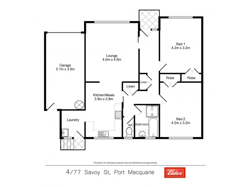 4/77 Savoy Street, Port Macquarie NSW 2444 Floorplan