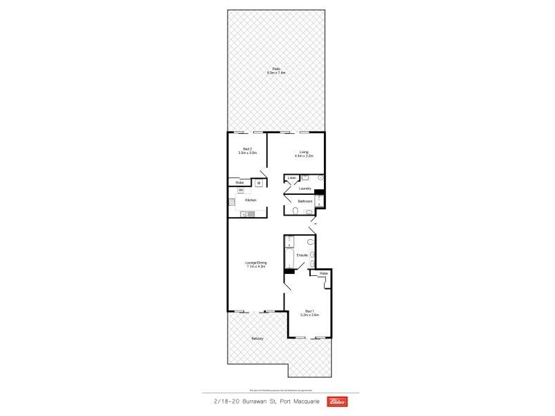 2/18 BURRAWAN STREET, Port Macquarie NSW 2444 Floorplan