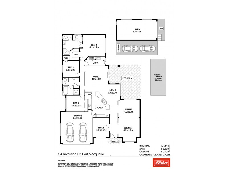 94 Riverside Drive, Port Macquarie NSW 2444 Floorplan