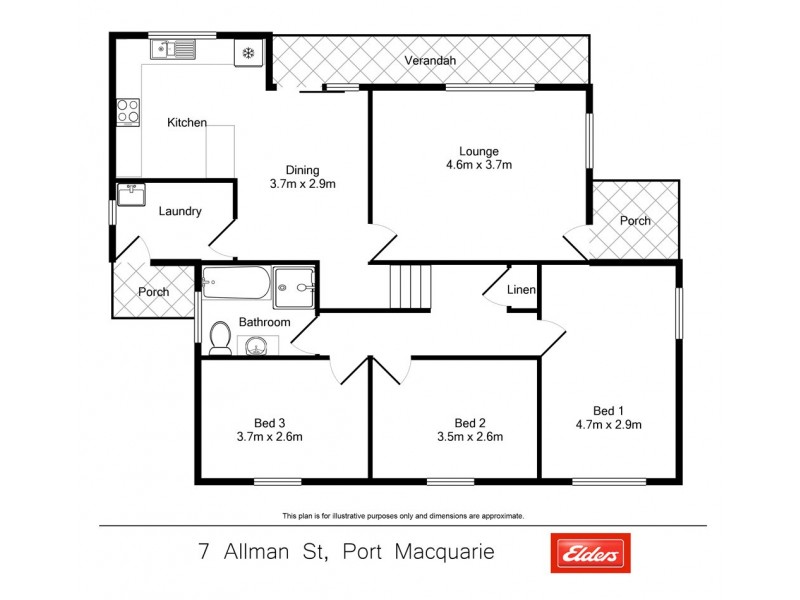 7 Allman Street, Port Macquarie NSW 2444 Floorplan