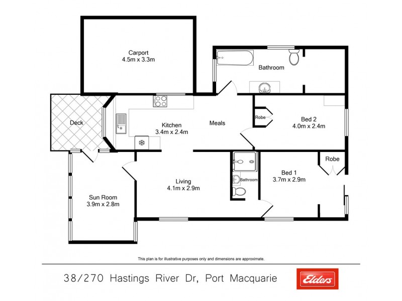 38/270 Hastings River Drive, Port Macquarie NSW 2444 Floorplan
