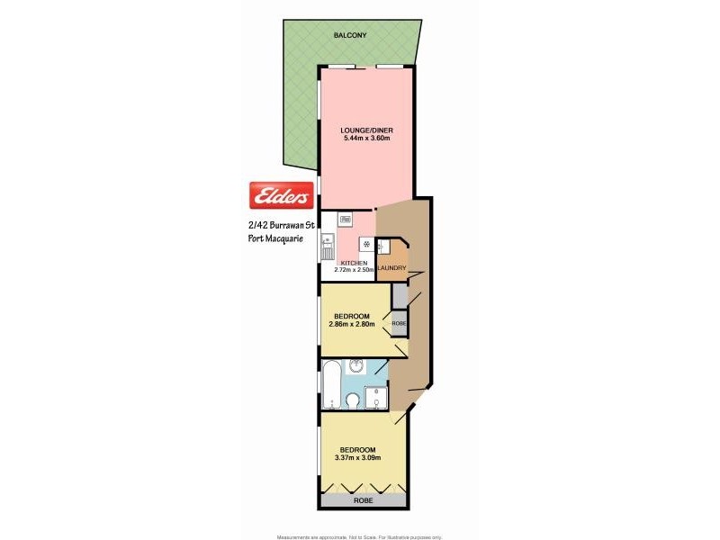 2/42 BURRAWAN STREET, Port Macquarie NSW 2444 Floorplan
