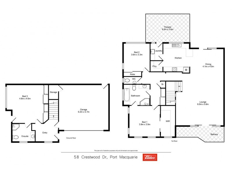 58 Crestwood Drive, Port Macquarie NSW 2444 Floorplan