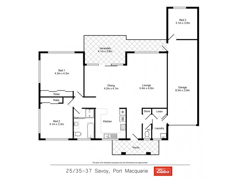 25/35-37 Savoy Street, Port Macquarie NSW 2444 Floorplan
