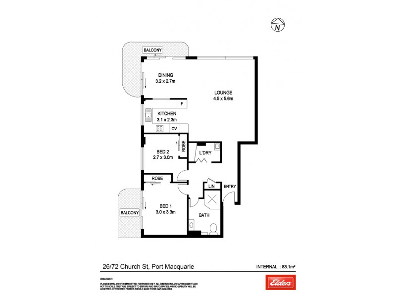 26/72 Church Street, Port Macquarie NSW 2444 Floorplan
