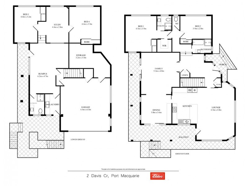 2 Davis Crescent, Port Macquarie NSW 2444 Floorplan