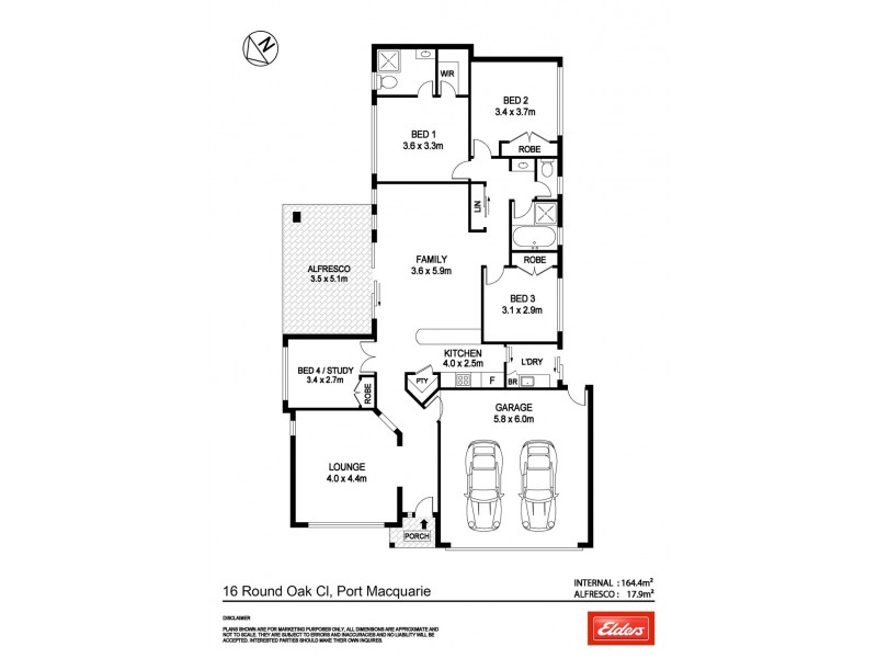 16 Round Oak Close, Port Macquarie NSW 2444 Floorplan