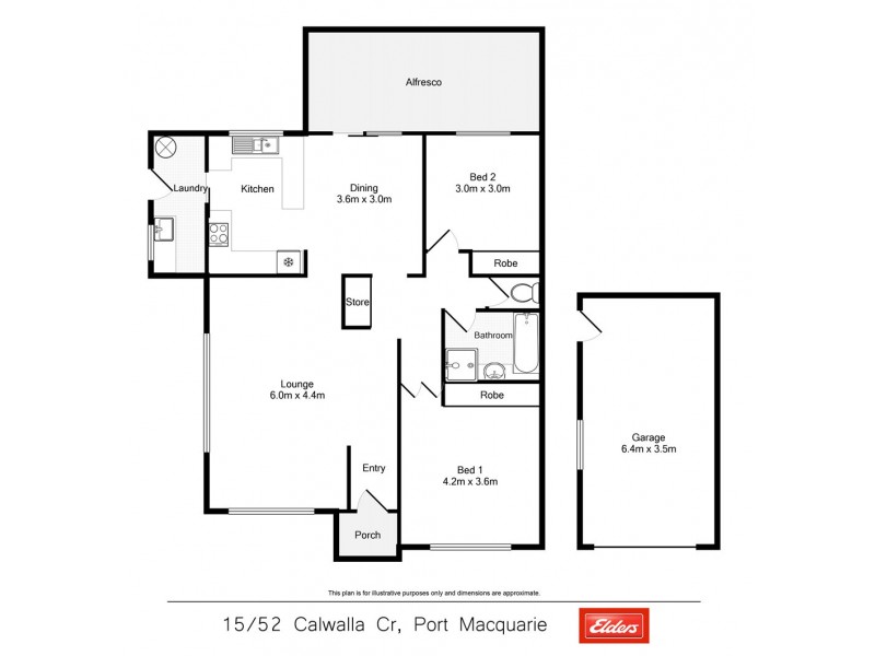 15/52 Calwalla Crescent, Port Macquarie NSW 2444 Floorplan