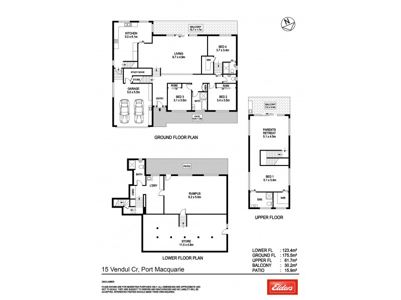 15 Vendul Crescent, Port Macquarie NSW 2444 Floorplan
