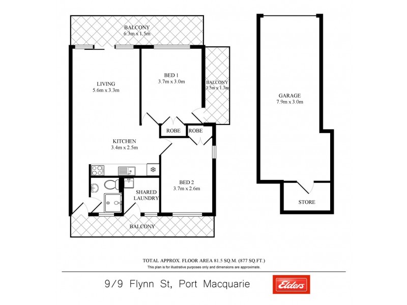 9/9 Flynn Street, Port Macquarie NSW 2444 Floorplan