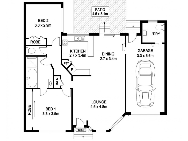 2/12 King Street, Port Macquarie NSW 2444 Floorplan