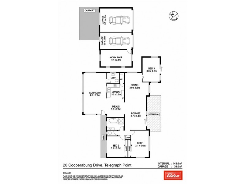 20 Cooperabung Drive, Telegraph Point NSW 2441 Floorplan