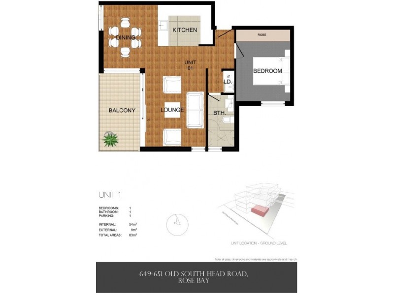 1/649 Old South Head Road, Rose Bay NSW 2029 Floorplan