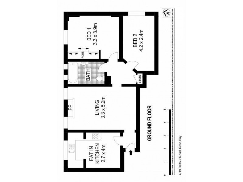 4/19 Balfour Road, Rose Bay NSW 2029 Floorplan