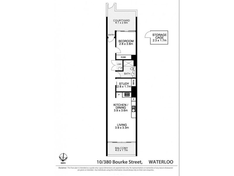 10/1 Thread Lane, Waterloo NSW 2017 Floorplan