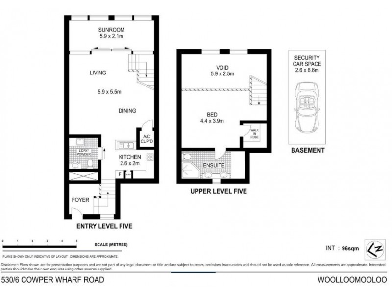 530/6 Cowper Wharf Roadway, Woolloomooloo NSW 2011 Floorplan