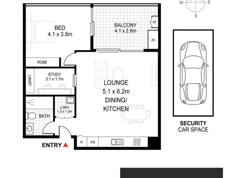 9/12 Church Avenue, Mascot NSW 2020 Floorplan