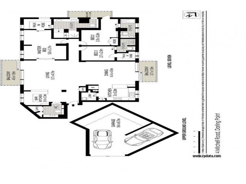 40/4 Mitchell Road, Darling Point NSW 2027 Floorplan