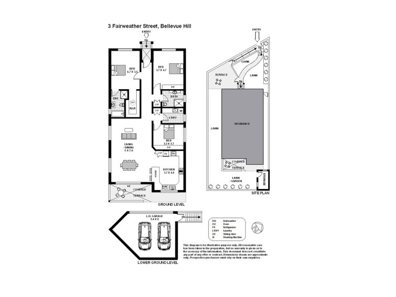 3 Fairweather St, Bellevue Hill NSW 2023 Floorplan