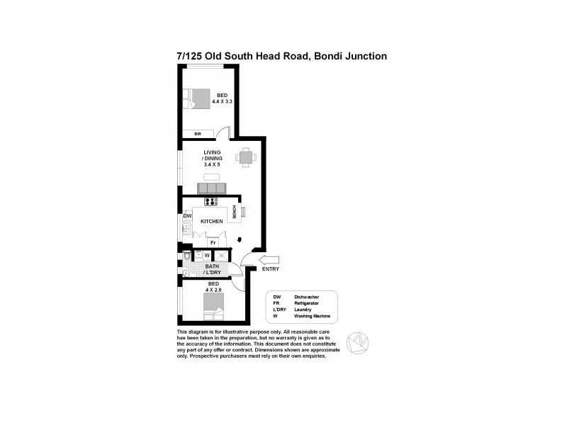 7/125 Old South Head Road, Bondi Junction NSW 2022 Floorplan